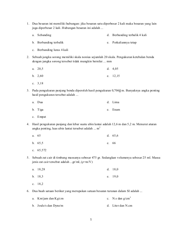 Soal Fisika Kelas 10 Semester 1 Kurikulum 2013 Dan Pembahasannya